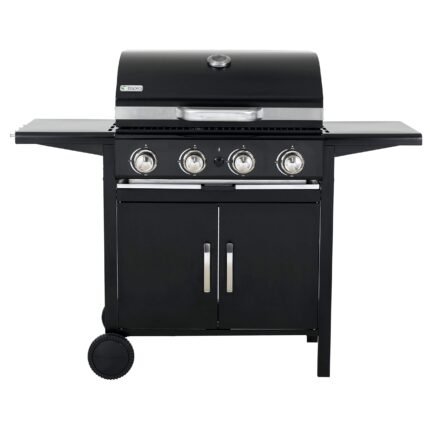 500 LP 3 Burner Black Cast Grill W/ No Side Burner-CQ-T9656