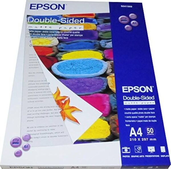 EPSON Paper A4 50 Sheets Double-Sided Matte - C13S041569