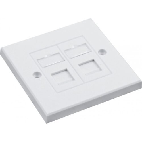 Giganet 4 port CAT6 Faceplate