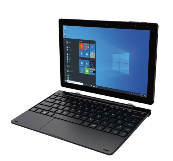 Mecer Xpress Exec 10.1&APOS &apos MW10Q16 WIN10 Pro 2IN1 Tab N4000 4GB 64GB Wi-fi & Bt 800X1280 6000MAHKB Docking.