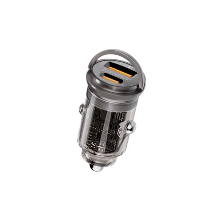 Promate 65W RapidCharge Transparent Mini Car Charger – TransDrive-65W