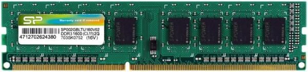 Silicon Power DDR3 2GB PC 1600 CL11 Unbuffer DIMM DT 8 chip, SP002GBLTU160V02 (Unbuffer DIMM DT 8 chip)